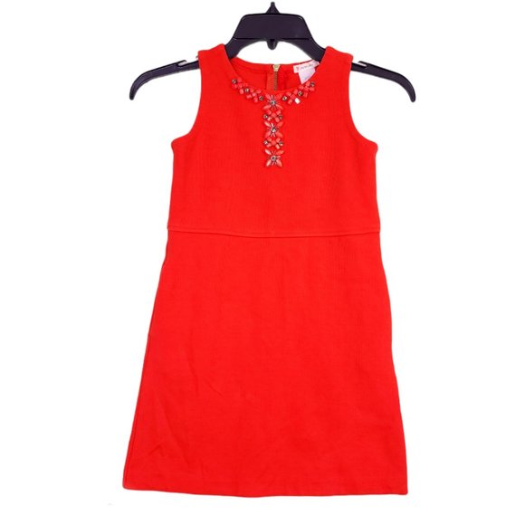 Crewcuts Other - J. Crew Crewcuts Girls Red Dress Embellished Dress